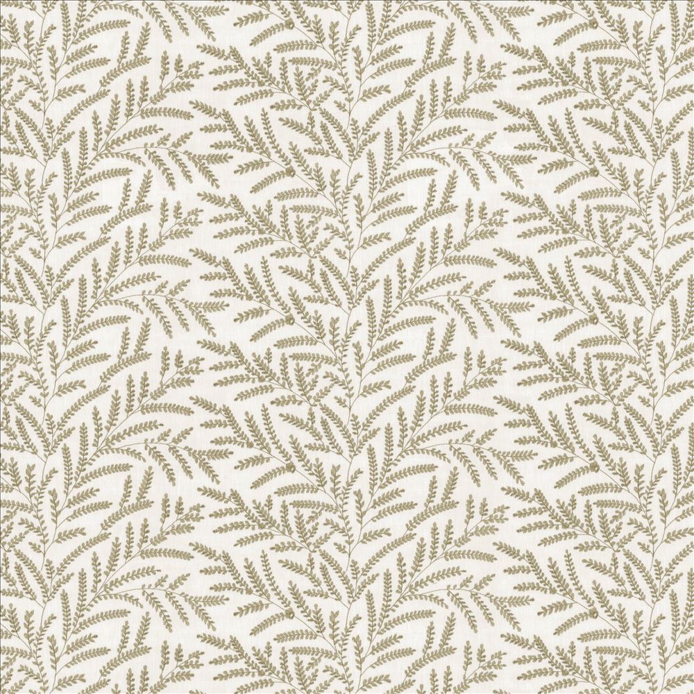 Kasmir Fabrics Rowan Leaf Patina Fabric
